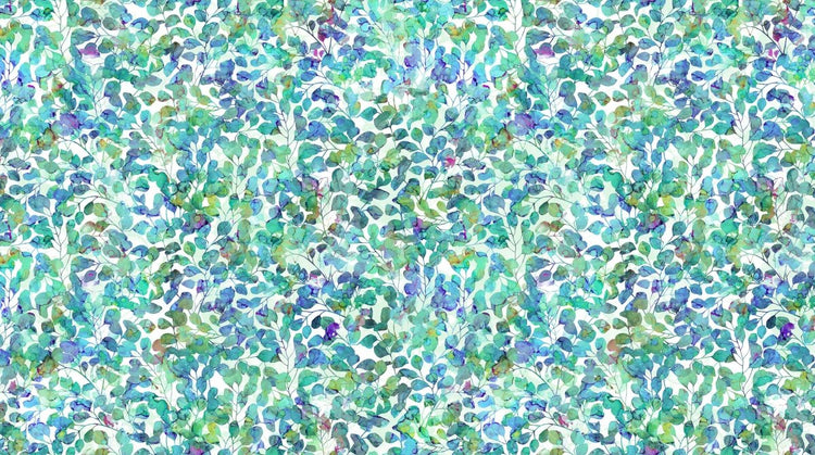 Dragonfly Dance // DP27505 - 10 White Teal - West Valley Quilting - Northcott