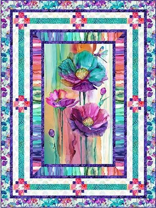 Dragonfly Flower Pattern - West Valley Quilting - Windmill Quilts