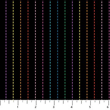 Dusk // Stripe Black Multi - West Valley Quilting - Figo