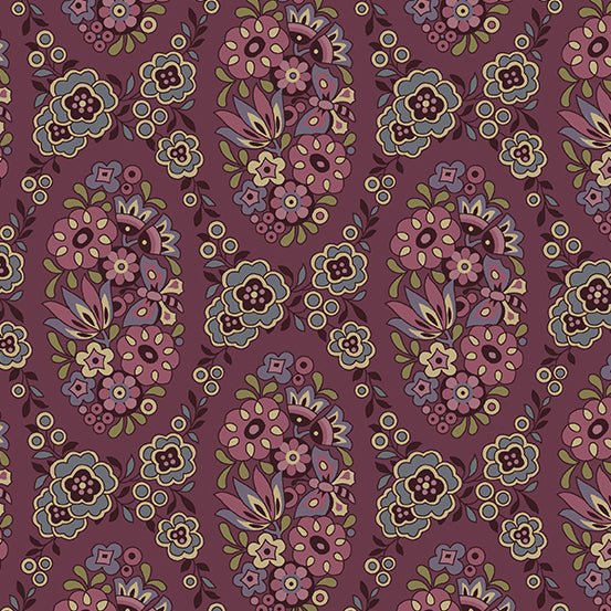 Everlasting // Cameo - Plum - West Valley Quilting - Andover