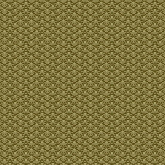 Everlasting // Deco Daisy - Moss - West Valley Quilting - Andover