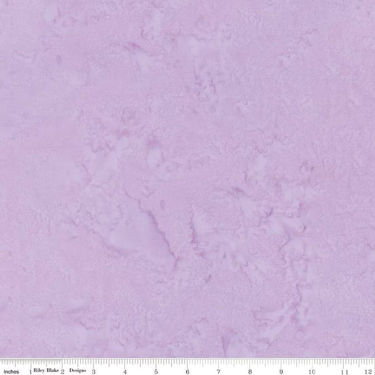 Expressions Batiks Hand - Dyes // Lavender Blue End of Bolt - West Valley Quilting - Riley Blake Designs