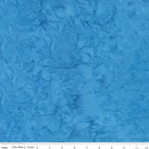 Expressions Batiks Hand - Dyes // Ocean Blue - West Valley Quilting - Riley Blake Designs