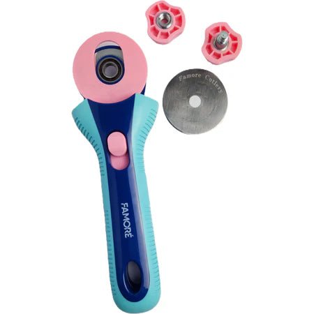 Famore Rotary Blade Handle & Blade Bundle 45mm - West Valley Quilting - Famore