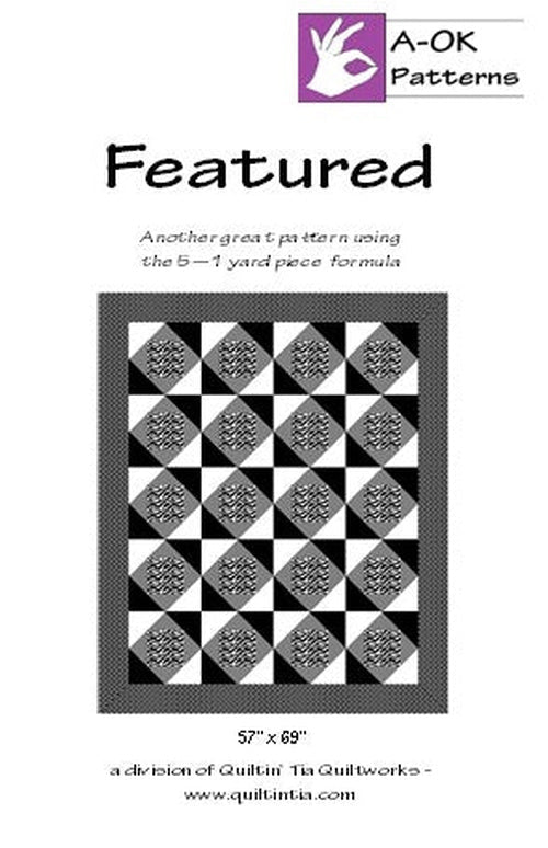 Featured A OK 5 Yard Pattern - West Valley Quilting - A-OK Patterns