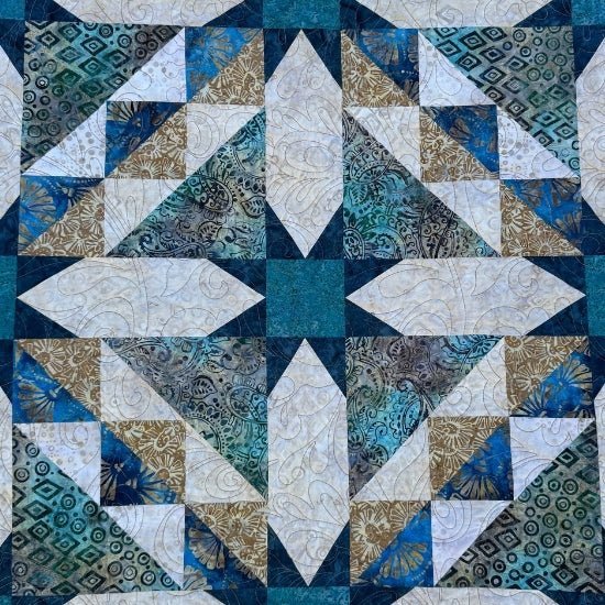 Femme Fatale Quilt Kit // Fanfare (Ocean Mist) - West Valley Quilting - West Valley Quilting
