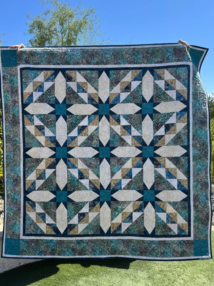 Femme Fatale Quilt Kit // Fanfare (Ocean Mist) - West Valley Quilting - West Valley Quilting