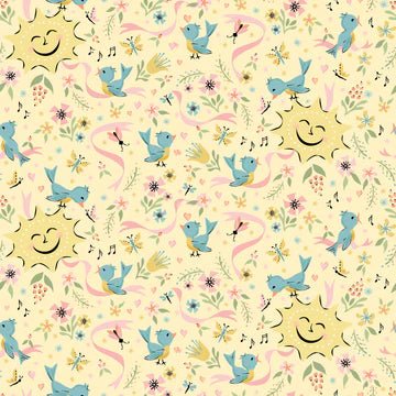 Finding Wonder// Sunshine Yellow - West Valley Quilting - Poppie Cotton