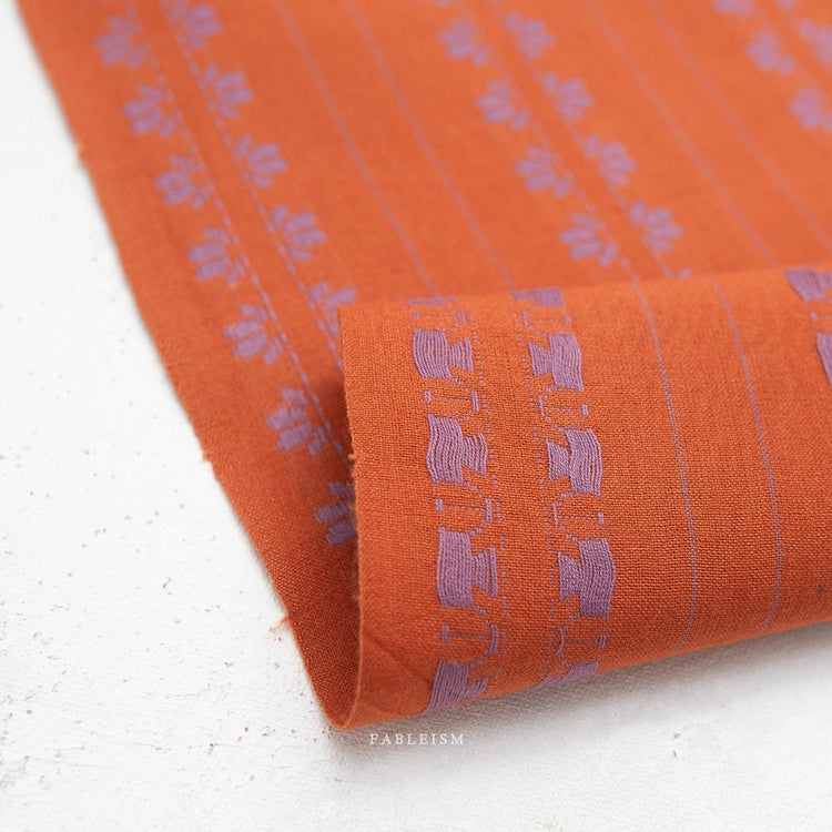
                    
                      Fine & Dandy // Deco Stripe in Navy/Spice - West Valley Quilting - Fableism
                    
                  