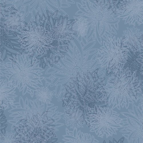 Floral Elements // Blue Jay - West Valley Quilting - Art Gallery Fabric