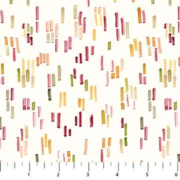 Flourish // Dashes - Cream - West Valley Quilting - Figo