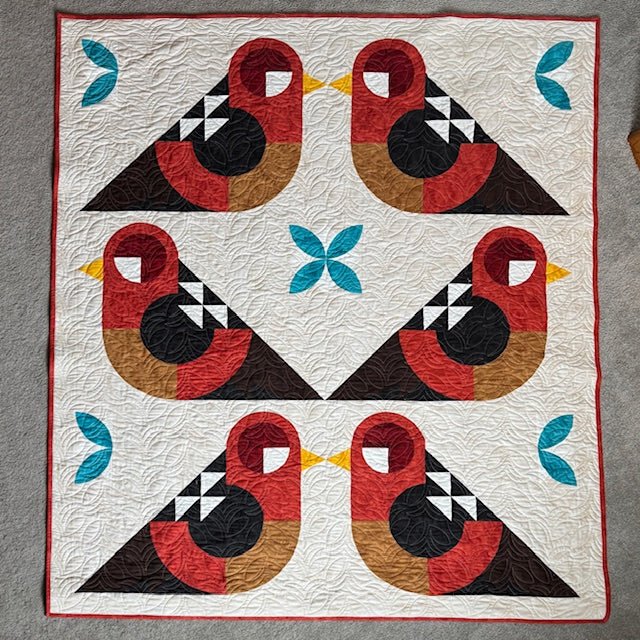 Folk Birds Quilt Kit / Toscana Blenders - Throw - West Valley Quilting - West Valley Quilting