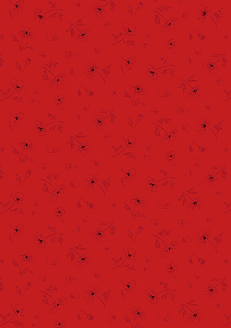 Forever Blooms // Ephemeral Beauty - Scarlet - West Valley Quilting - Lewis & Irene