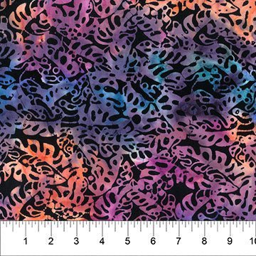 Fresh Flowers // Black End of Bolt - West Valley Quilting - Banyan