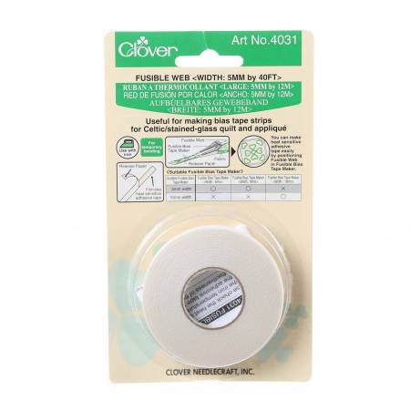 Fusible Bias Tape Web 5mm - West Valley Quilting - Clover Needlecraft