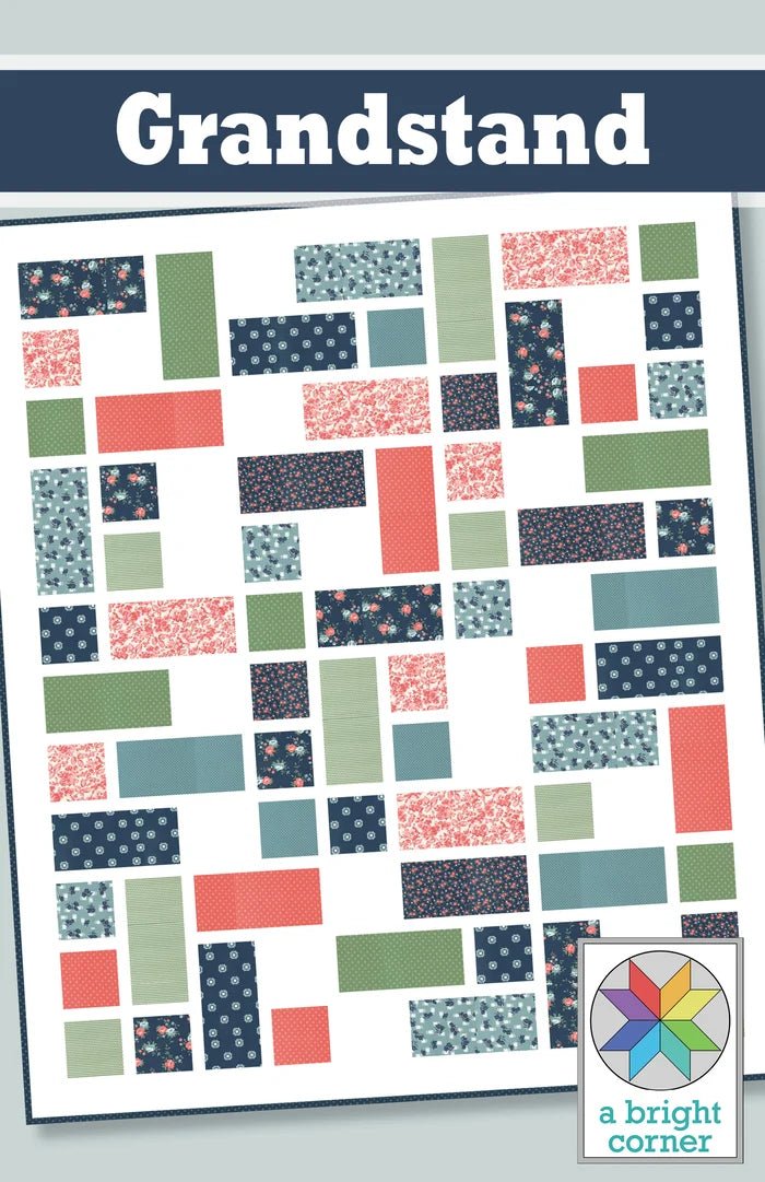 Grandstand Quilt Pattern - West Valley Quilting - From a Bright Corner