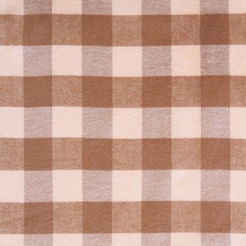 Highlands Flannel // Buffalo Plaid Mini Mocha - West Valley Quilting - Art Gallery Fabrics