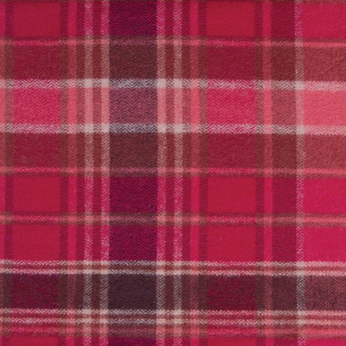 Highlands Flannel // Chevron Plaid Cranberry - West Valley Quilting - Art Gallery Fabrics