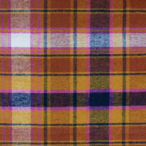 Highlands Flannel // Chevron Plaid Toffee - West Valley Quilting - Art Gallery Fabrics