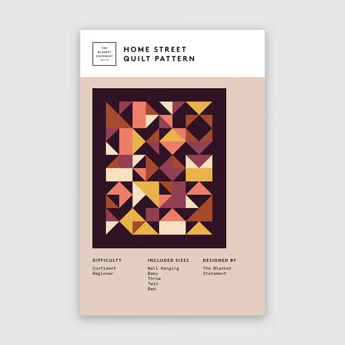 Home Street Paper Pattern - West Valley Quilting - The Blanket Statement