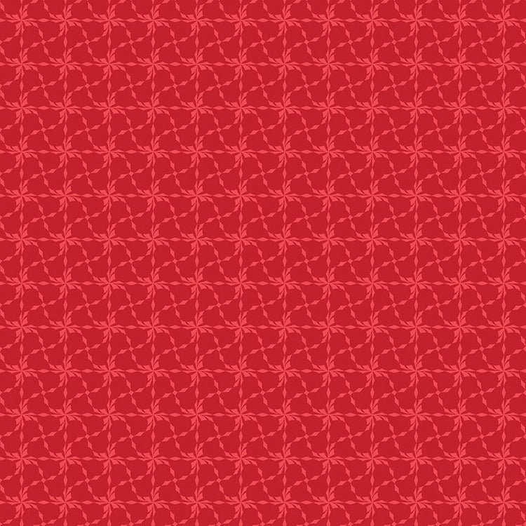 In from the Cold // Pinwheels Red - West Valley Quilting - Riley Blake Designs