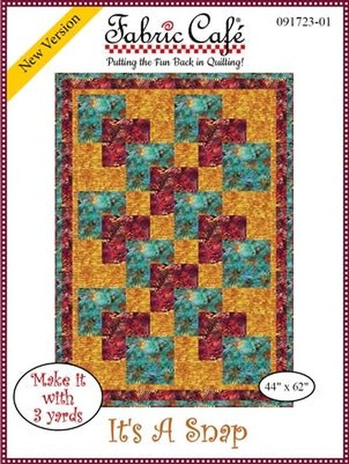 
                    
                      It's A Snap Pattern - West Valley Quilting - Fabric Cafe
                    
                  