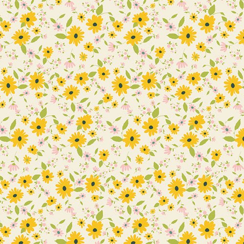 Joie de Vivre // Petit Potpourri Gold - West Valley Quilting - Art Gallery Fabric
