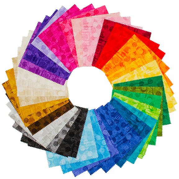 Jot Dot 1 and 2 5x5" Square Precut (42 pieces) - West Valley Quilting - Blank Quilting