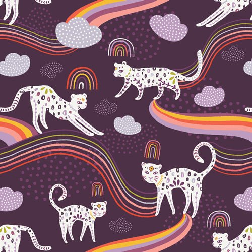 Kushukuru // Rainbow Jaguar - West Valley Quilting - Art Gallery Fabric