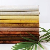 Lava Solids // Golden Brown Batik Fat Quarter Bundle - West Valley Quilting - Anthology