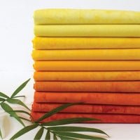 Lava Solids // Sunshine Batik Fat Quarter Bundle - West Valley Quilting - Anthology