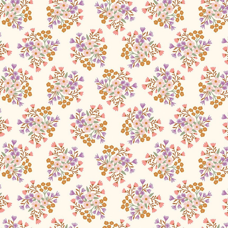 Let It Bloom // Bouquets Cream - West Valley Quilting - Riley Blake Designs