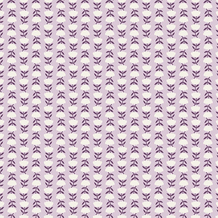 Let It Bloom // Flower Path Lilac - West Valley Quilting - Riley Blake Designs