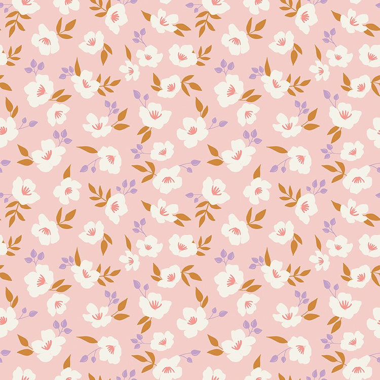 Let It Bloom // Flowing Floral Blush - West Valley Quilting - Riley Blake Designs