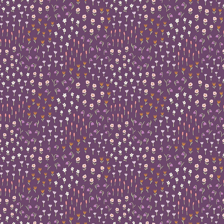 Let It Bloom // Meadow Purple - West Valley Quilting - Riley Blake Designs