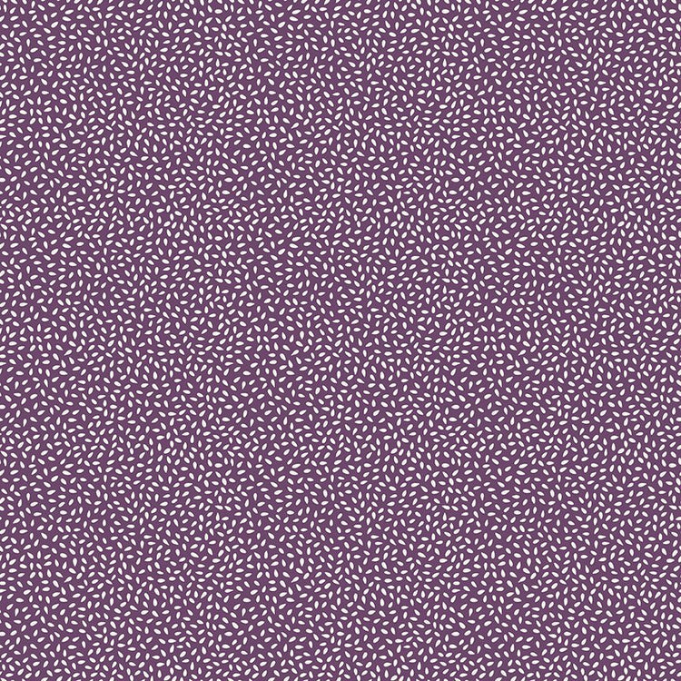 Let It Bloom // Seeds Purple End of Bolt - West Valley Quilting - Riley Blake Designs