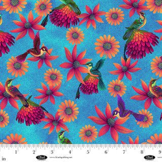 Luminous Haven // 4454 - 75 Bright Blue - West Valley Quilting - Blank QuiltingFabric