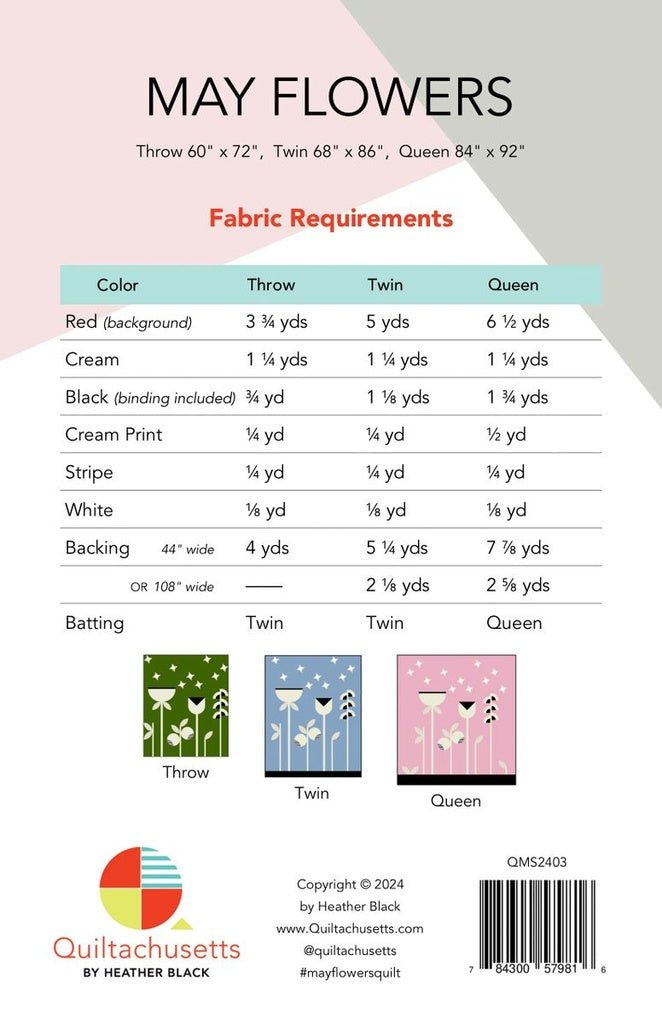 May Flowers - West Valley Quilting - Quiltachusetts