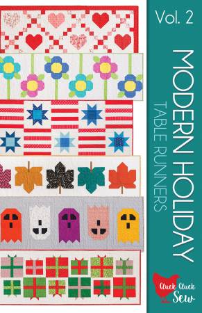 Modern Holiday Table Runners Volume 2 - West Valley Quilting - Cluck Cluck Sew