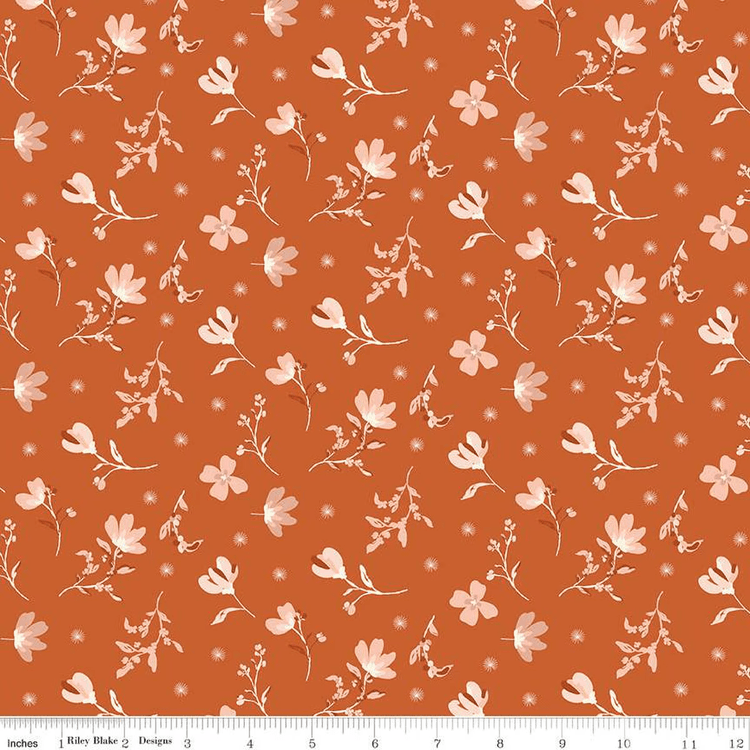 Morning Latte // Floral Spice - West Valley Quilting - Riley Blake Designs