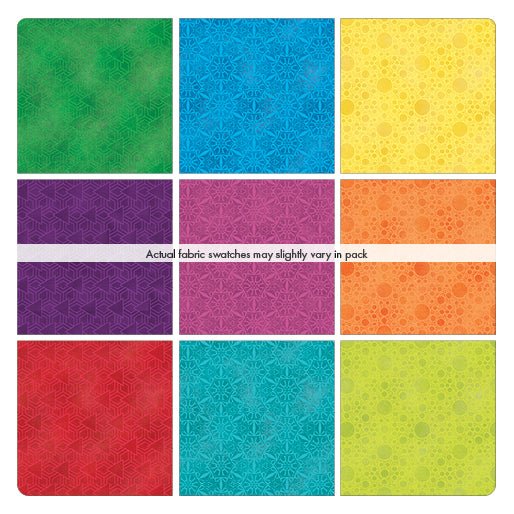 New Worlds// New Worlds Fat Quarter Bundle (9 pieces) - West Valley Quilting - Benartex