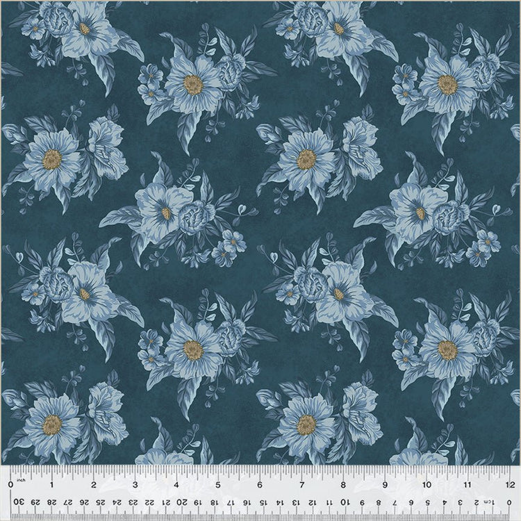 Oxford // Boutonniere Blue - West Valley Quilting - Windham