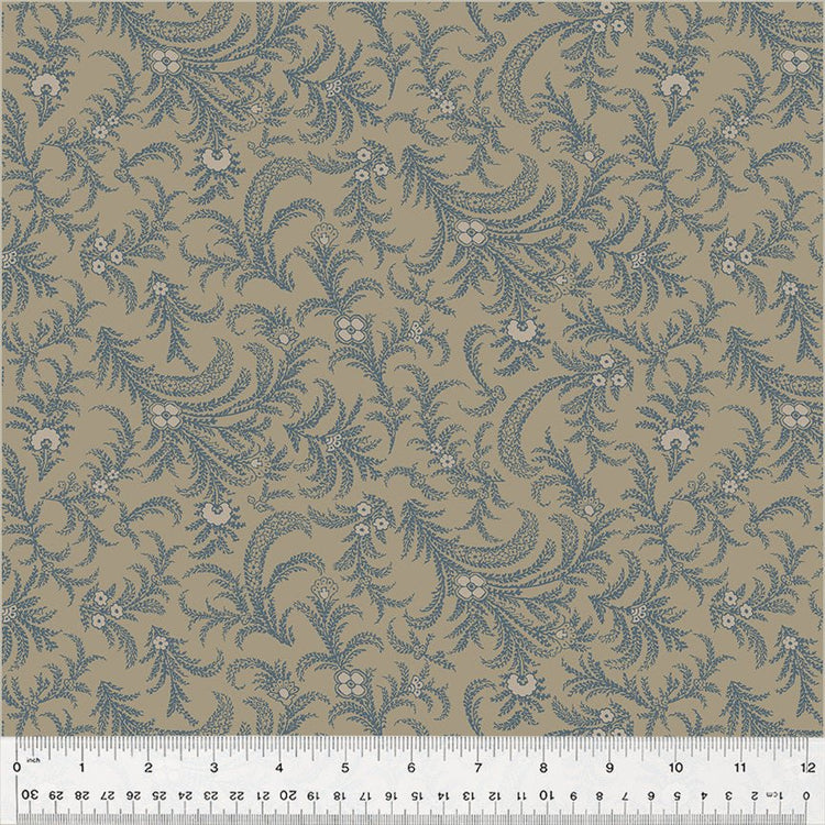 Oxford // Delicate Paisley Taupe - West Valley Quilting - Windham