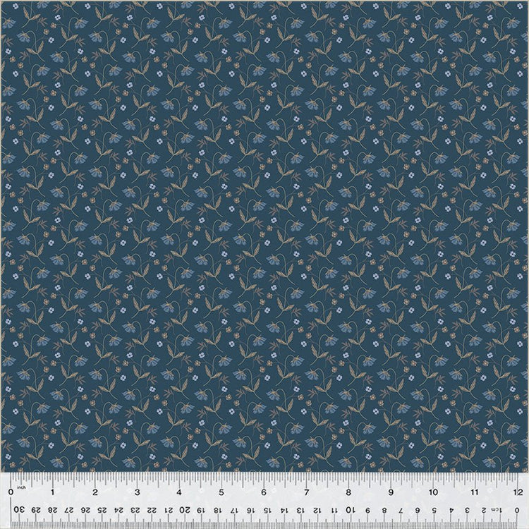 Oxford // Flower Drops Blue - West Valley Quilting - Windham