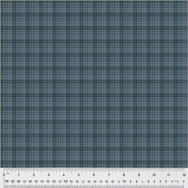Oxford // Plaid Blue - West Valley Quilting - Windham