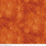 Painter's Watercolor Swirl // Pumpkin - West Valley Quilting - Riley Blake Designs