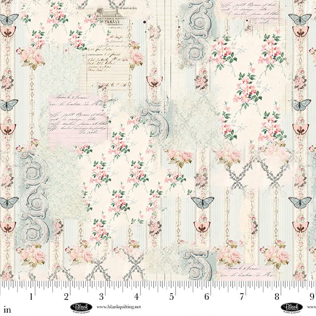 Parisian Snippets // 4296 - 41 Ecru - West Valley Quilting - Blank Quilting