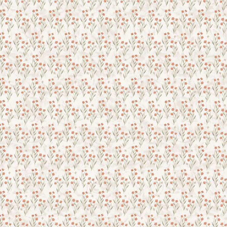 Paws & Play // 91048-12 Floral Field Cream End of Bolt - West Valley Quilting - Figo