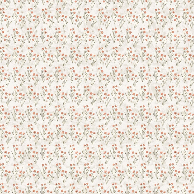 Paws & Play // 91048 - 12 Floral Field Cream - West Valley Quilting - Figo