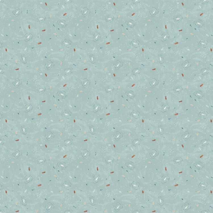 Paws & Play // 91051-62 Pond Mint End of Bolt - West Valley Quilting - Figo